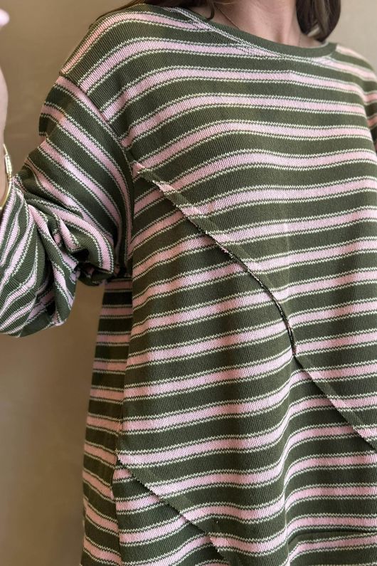 Camber Sand Knit Olive & Sugar